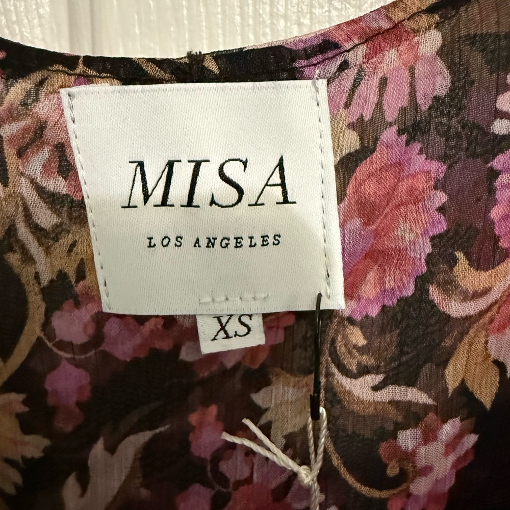 Misa LA Rosette Fleur Sheer Rosie Top *NEW WITH TAGS* - Picture 9 of 10